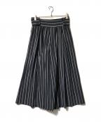 HOMME PLISSE ISSEY MIYAKEオム プリッセ イッセイ ミヤケ）の古着「ストライププリーツパンツ」｜ブラック