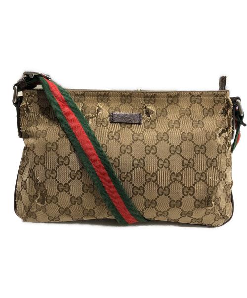 GUCCI（グッチ）GUCCI (グッチ) GGキャンバス ショルダーバッグの古着・服飾アイテム