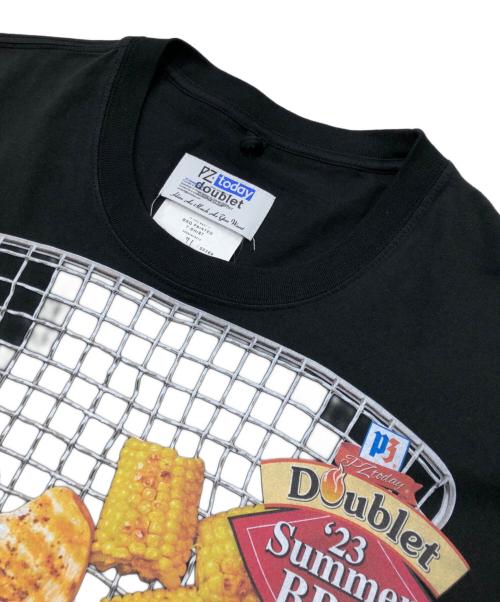 doublet（ダブレット）doublet (ダブレット) BBQ PRINTED T-SHIRT ブラック サイズ:Mの古着・服飾アイテム