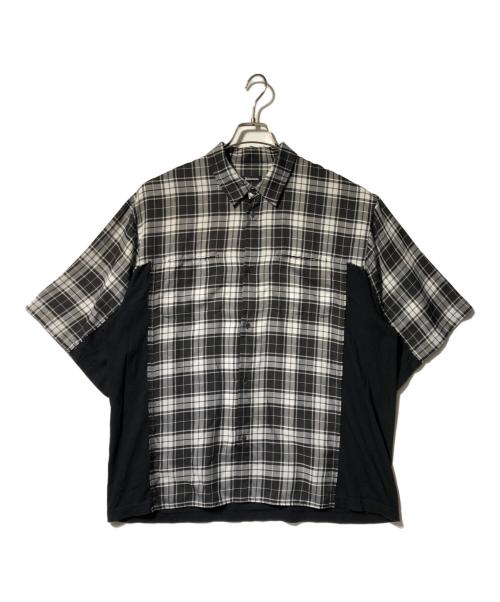 UNDERCOVERISM（アンダーカバーイズム）UNDERCOVERISM (アンダーカバーイズム) 天竺切替半袖シャツ ブラック サイズ:4の古着・服飾アイテム