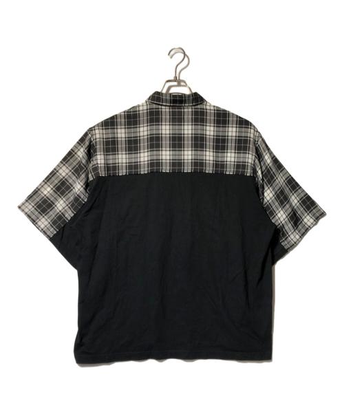 UNDERCOVERISM（アンダーカバーイズム）UNDERCOVERISM (アンダーカバーイズム) 天竺切替半袖シャツ ブラック サイズ:4の古着・服飾アイテム