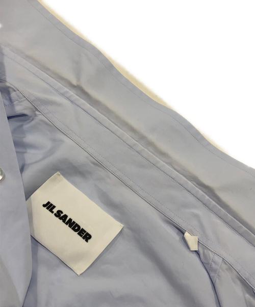 JIL SANDER（ジルサンダー）JIL SANDER (ジルサンダー) 比翼 オーバーサイズ コットン 半袖 シャツ ブルー サイズ:42の古着・服飾アイテム