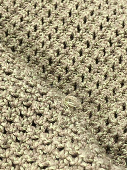 AURALEE（オーラリー）AURALEE (オーラリー) HAND CROCHET KNIT HALF SLEEVED SHIRT イエロー サイズ:3の古着・服飾アイテム