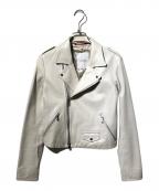 LOVELESSラブレス）の古着「ダブルライダースジャケット」｜ホワイト