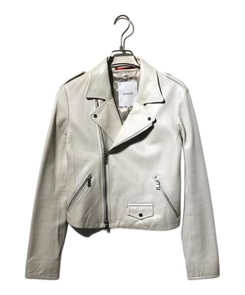 LOVELESS（ラブレス）LOVELESS (ラブレス) ダブルライダースジャケット ホワイト サイズ:34の古着・服飾アイテム