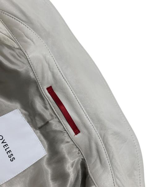 LOVELESS（ラブレス）LOVELESS (ラブレス) ダブルライダースジャケット ホワイト サイズ:34の古着・服飾アイテム