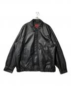 CONVINGTONコヴィトン）の古着「レザージャケット」｜ブラック