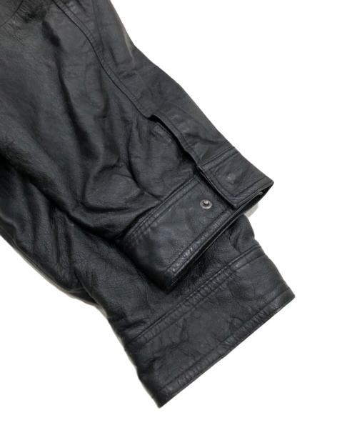 CONVINGTON（コヴィトン）CONVINGTON (コヴィトン) レザージャケット ブラック サイズ:XLの古着・服飾アイテム