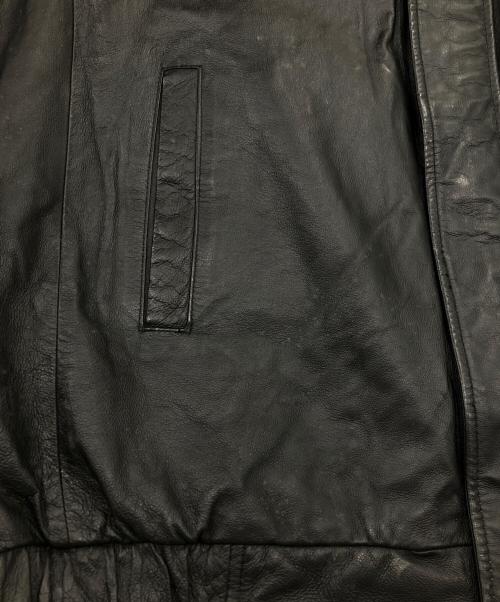 CONVINGTON（コヴィトン）CONVINGTON (コヴィトン) レザージャケット ブラック サイズ:XLの古着・服飾アイテム