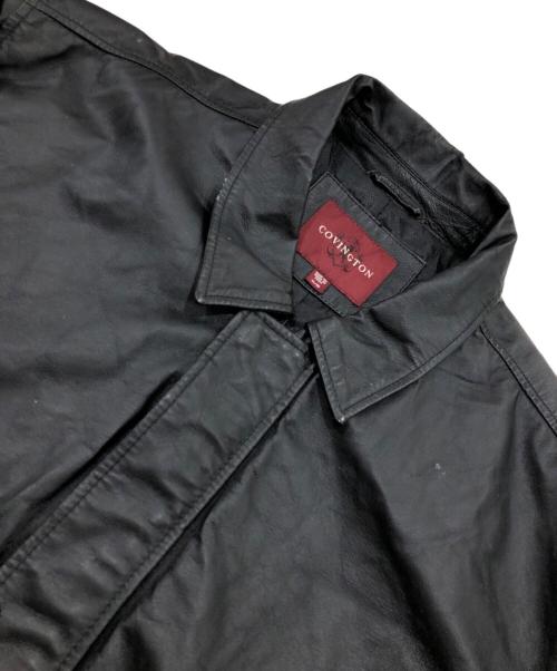 CONVINGTON（コヴィトン）CONVINGTON (コヴィトン) レザージャケット ブラック サイズ:XLの古着・服飾アイテム