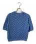theory luxe (セオリーリュクス) 透かし編みニット ブルー サイズ:38：7000円