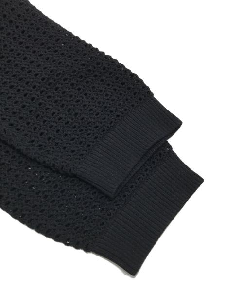 theory luxe（セオリーリュクス）theory luxe (セオリーリュクス) SSメッシュカーディガン/半袖カーディガン ブラック サイズ:038の古着・服飾アイテム