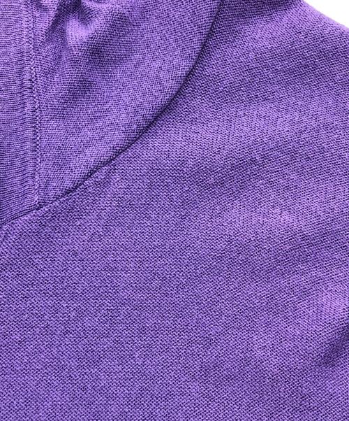STONE ISLAND（ストーンアイランド）STONE ISLAND (ストーンアイランド) ニットジップパーカー パープル サイズ:Mの古着・服飾アイテム