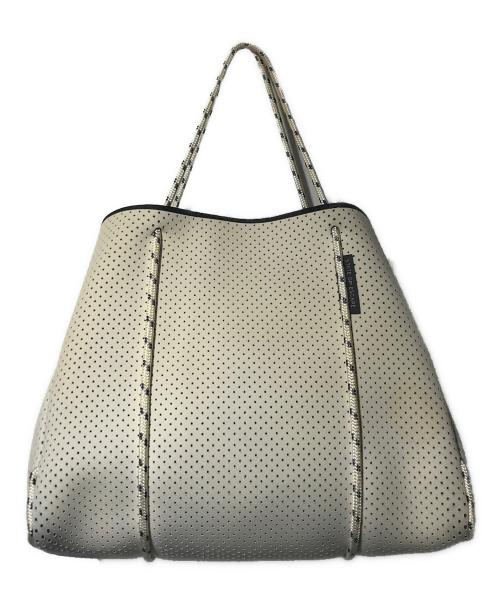 STATE OF ESCAPE（ステイトオブエスケープ）STATE OF ESCAPE (ステイトオブエスケープ) フライングソロ パンチングトートバッグ ホワイトの古着・服飾アイテム