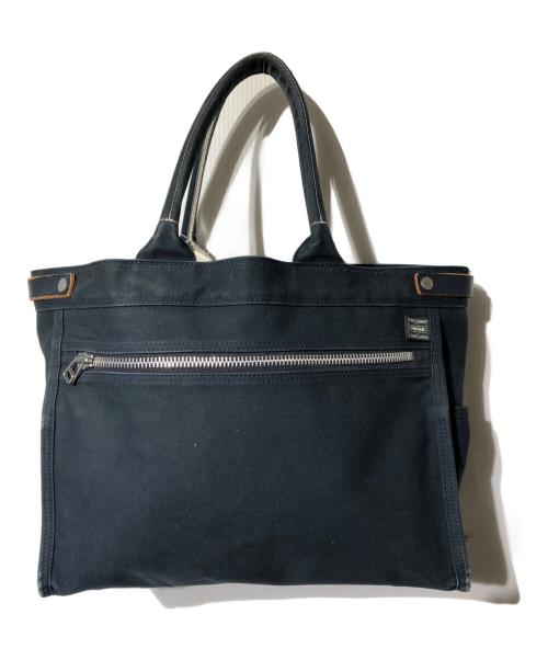 PORTER（ポーター）PORTER (ポーター) トートバッグ ネイビーの古着・服飾アイテム