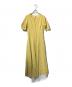 CLANE（クラネ）の古着「LADY SHAPE LINE ONE PIECE/半袖ワンピース」｜イエロー