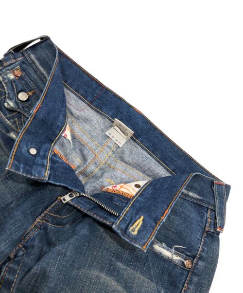 TRUE RELIGION（トゥルー レリジョン）TRUE RELIGION (トゥルー レリジョン) JOEYフレアデニムパンツ インディゴ サイズ:SIZE ROW28 SEAT33の古着・服飾アイテム