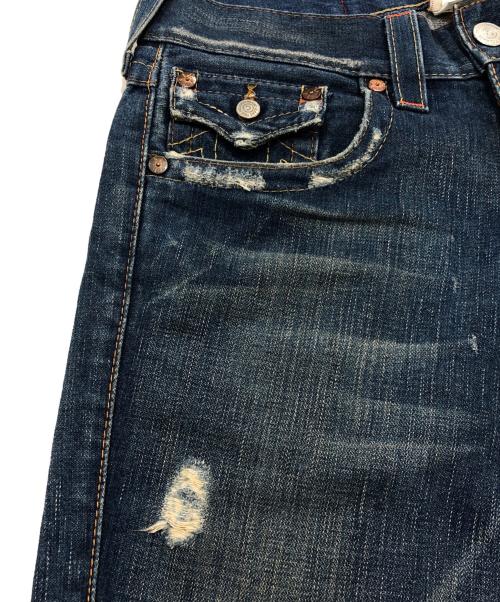 TRUE RELIGION（トゥルー レリジョン）TRUE RELIGION (トゥルー レリジョン) JOEYフレアデニムパンツ インディゴ サイズ:SIZE ROW28 SEAT33の古着・服飾アイテム