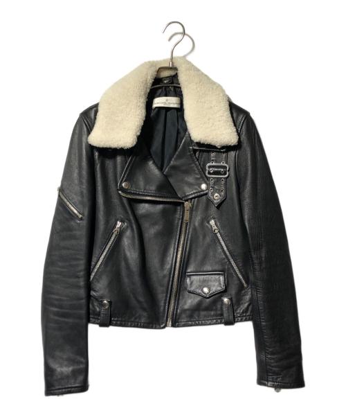 GOLDEN GOOSE（ゴールデングース）GOLDEN GOOSE (ゴールデングース) ボアレザーライダースジャケット ブラック サイズ:XSの古着・服飾アイテム