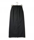 ENFOLDエンフォルド）の古着「スリットロングスカート」｜ブラック
