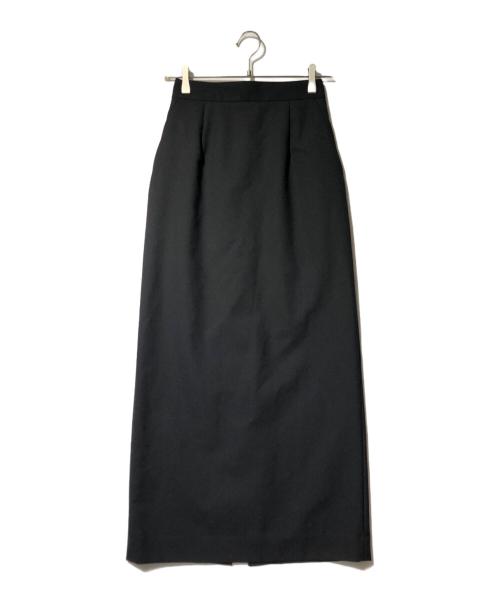 ENFOLD（エンフォルド）ENFOLD (エンフォルド) スリットロングスカート ブラック サイズ:36の古着・服飾アイテム
