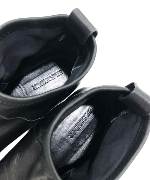 JIL SANDER（ジルサンダー）JIL SANDER (ジルサンダー) レザーショートブーツ ブラック サイズ:37の古着・服飾アイテム