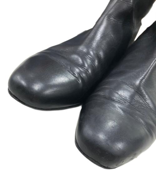 JIL SANDER（ジルサンダー）JIL SANDER (ジルサンダー) レザーショートブーツ ブラック サイズ:37の古着・服飾アイテム