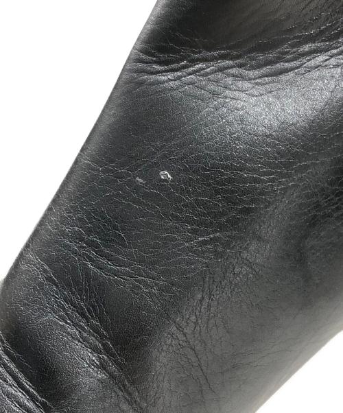 JIL SANDER（ジルサンダー）JIL SANDER (ジルサンダー) レザーショートブーツ ブラック サイズ:37の古着・服飾アイテム