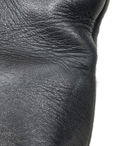 BALENCIAGA（バレンシアガ）BALENCIAGA (バレンシアガ) レザーサイドジップスクエアトゥショートブーツ ブラック サイズ:36の古着・服飾アイテム