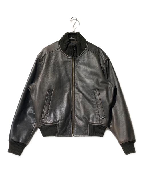 GAP（ギャップ）GAP (ギャップ) スタンドカラーレザージャケット ブラウン サイズ:XSの古着・服飾アイテム