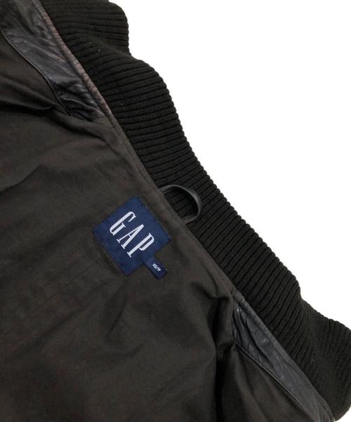 GAP（ギャップ）GAP (ギャップ) スタンドカラーレザージャケット ブラウン サイズ:XSの古着・服飾アイテム