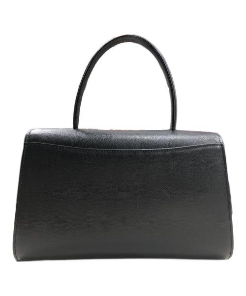土屋鞄（ツチヤカバン）土屋鞄 (ツチヤカバン) フォーマルハンドバッグ/レザーハンドバッグ ブラックの古着・服飾アイテム