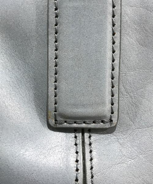 HIROFU（ヒロフ）HIROFU (ヒロフ) レザーハンドバッグ ブルーの古着・服飾アイテム