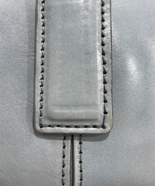 HIROFU（ヒロフ）HIROFU (ヒロフ) レザーハンドバッグ ブルーの古着・服飾アイテム