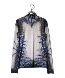 Y/PROJECT（ワイ プロジェクト）の古着「ブラックプリントタートルネック」｜ネイビー