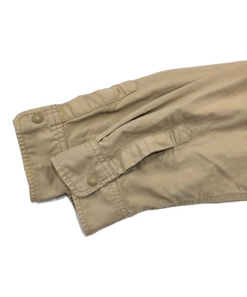 A BATHING APE（ア ベイシング エイプ）A BATHING APE (ア ベイシング エイプ) サル刺繍ロングスリーブシャツ ベージュ サイズ:Ｌの古着・服飾アイテム