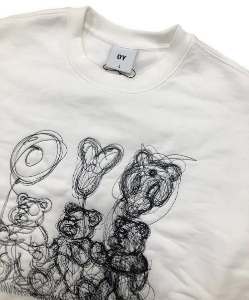 OY（オーワイ）OY (オーワイ) トリプルオードリー刺繍スウェット ホワイト サイズ:１ 未使用品の古着・服飾アイテム