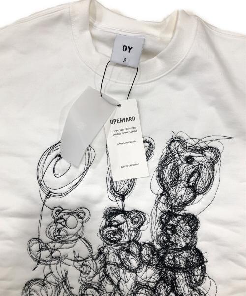 OY（オーワイ）OY (オーワイ) トリプルオードリー刺繍スウェット ホワイト サイズ:１ 未使用品の古着・服飾アイテム