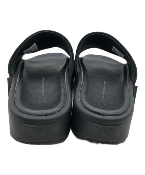 Y-3（ワイスリー）Y-3 (ワイスリー) 厚底スライドサンダル ブラック サイズ:25.5の古着・服飾アイテム