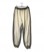 Y. PROJECTワイプロジェクト）の古着「Pinched Logo スウェットパンツ」｜ベージュ×グレー