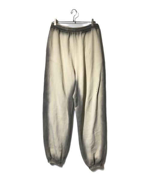 Y. PROJECT（ワイプロジェクト）Y. PROJECT (ワイプロジェクト) Pinched Logo スウェットパンツ ベージュ×グレー サイズ:Ｓの古着・服飾アイテム