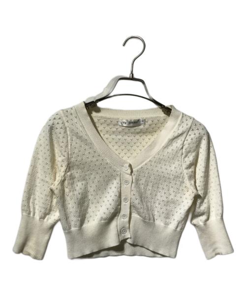 NO DRESS（ノードレス）no dress (ノードレス) ニットカーディガン ベージュ サイズ:Mの古着・服飾アイテム