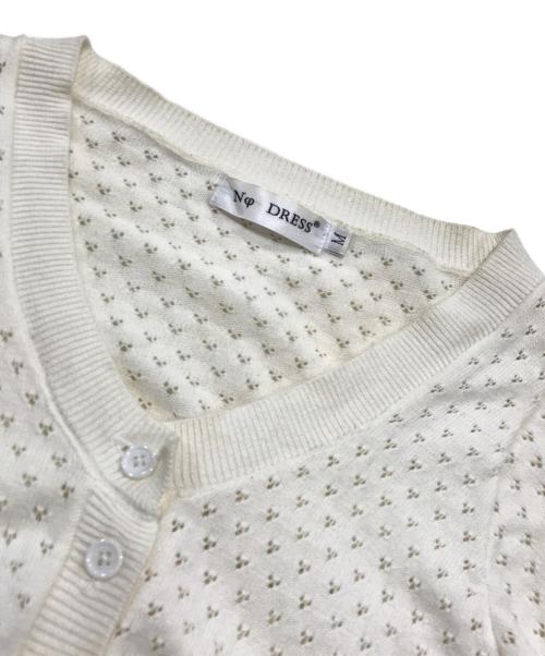 NO DRESS（ノードレス）no dress (ノードレス) ニットカーディガン ベージュ サイズ:Mの古着・服飾アイテム