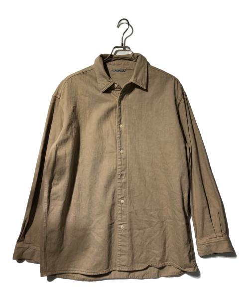 AURALEE（オーラリー）AURALEE (オーラリー) BOTANICAL DYED SELVEDGE DENIM SHIRTS BLOUSON ブラウン サイズ:4の古着・服飾アイテム