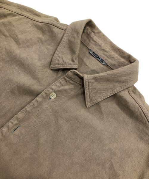 AURALEE（オーラリー）AURALEE (オーラリー) BOTANICAL DYED SELVEDGE DENIM SHIRTS BLOUSON ブラウン サイズ:4の古着・服飾アイテム