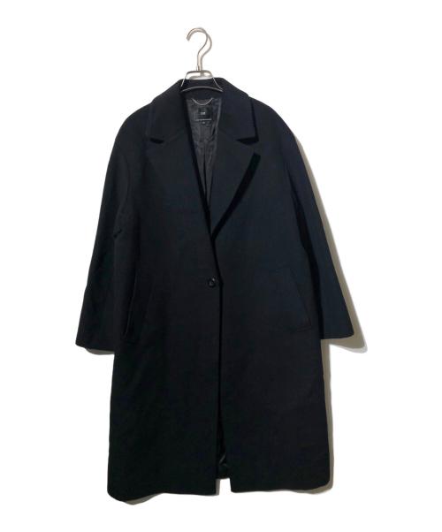 23区（ニジュウサンク）23区 (ニジュウサンク) ウールチェスターコート ブラック サイズ:40の古着・服飾アイテム