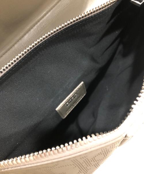 Dior（ディオール）DIOR (ディオール) パンチングレザーサドルバッグ ブラウンの古着・服飾アイテム