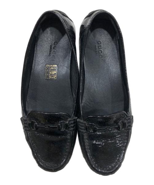 GUCCI（グッチ）GUCCI (グッチ) ホースビットドライビングシューズ ブラック サイズ:35の古着・服飾アイテム