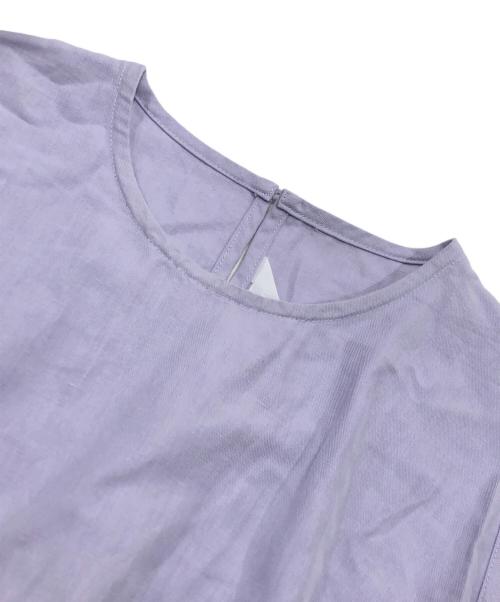 homspun（ホームスパン）homspun (ホームスパン) リネン混ノースリーブワンピース パープル サイズ:Fの古着・服飾アイテム