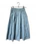 homspun (ホームスパン) バルキーシーチング ダブルポケットギャザースカート ブルー サイズ:表記なし：8000円